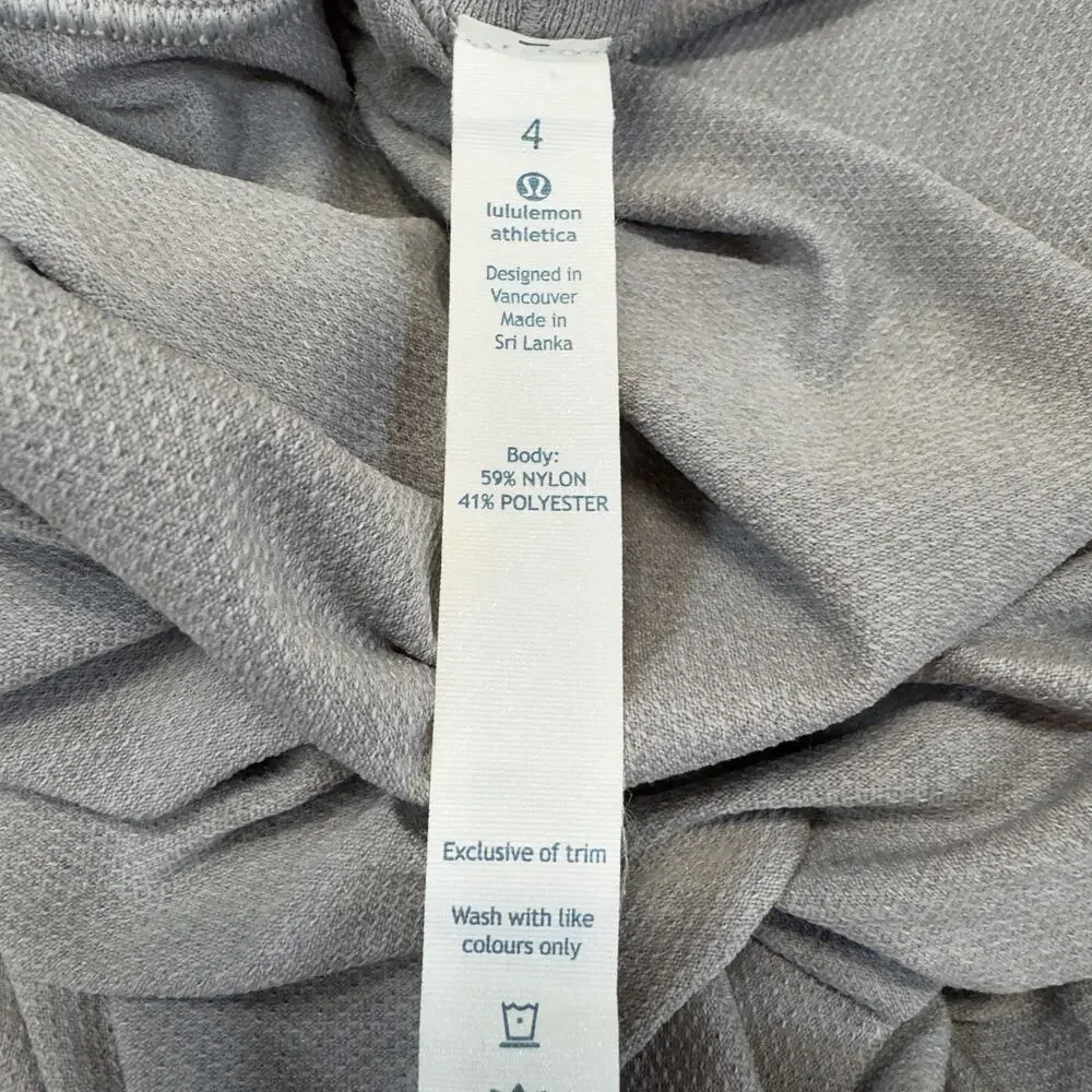 Lululemon In The Flow Dress Heathered Grey 4 - Picture 7 of 8